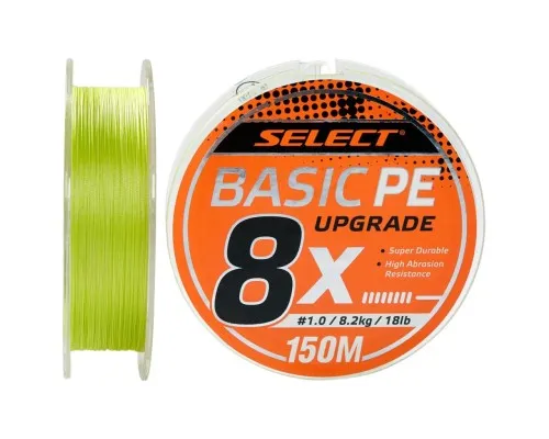 Шнур Select Basic PE 8x 150m Light Green 1.2/0.16mm 20lb/9.3kg (1870.31.40)