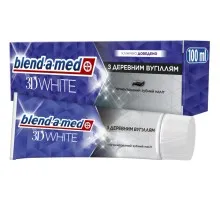 Зубна паста Blend-a-med 3D White З деревним вугіллям 100 мл (8006540793046)