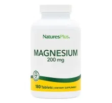 Мінерали Natures Plus Магній, 200 мг, Magnesium, 180 таблеток (NAP-03360)