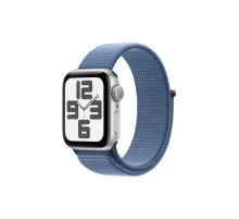 Смарт-годинник Apple Watch SE 2023 GPS 40mm Silver Aluminium Case with Winter Blue Sport Loop (MRE33QP/A)