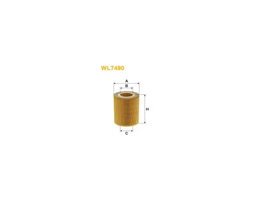 Фильтр масляный Wixfiltron WL7490