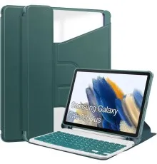 Чохол до планшета BeCover Keyboard 360° Rotatable Samsung Tab A9 Plus SM-X210/SM-X215/SM-X216 11.0" Dark Green (710331)