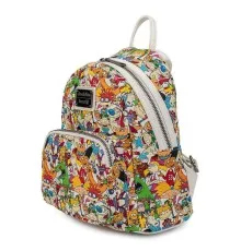 Рюкзак шкільний Loungefly Nickelodeon - Nick Rewind Gang AOP Mini Backpack (NICBK0023)