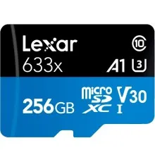 Карта пам'яті Lexar 256GB microSDXC class 10 UHS-I 633x (LSDMI256BB633A)
