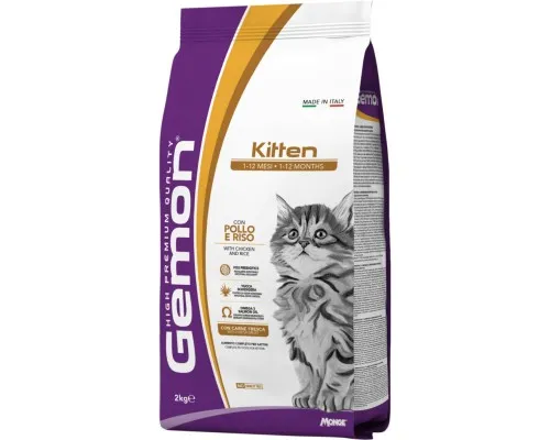 Сухой корм для кошек Gemon Cat Kitten курица с рисом 2 кг (8009470297134)