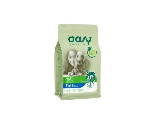 Сухий корм для собак OASY LIFESTAGE Adult Medium риба 12 кг (8054329510162)