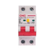 Диференціальний автоматичний вимикач CNC YCB9LE-80M 2P C25 6000A 30mA (NV821891)