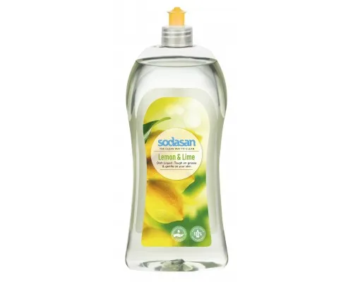 Засіб для ручного миття посуду Sodasan органічний Лимон 1 л (4019886000208)