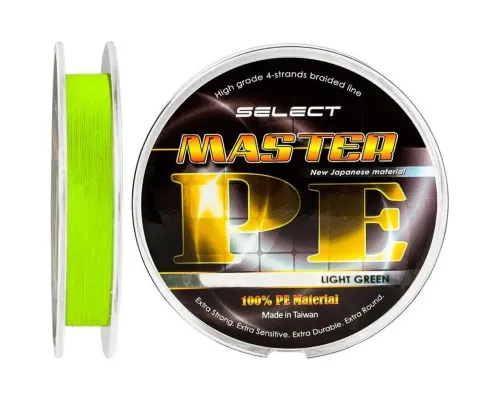 Шнур Select Master PE 150m салатовый 0.10мм 13кг (1870.01.51)