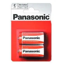 Батарейка Panasonic C R14 RED ZINK * 2 (R14REL/2BPR)