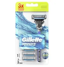 Бритва Gillette Mach3 Start с 3 сменными картриджами (7702018464005)