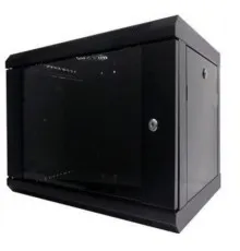 Шафа настінна Hypernet 9U 19" 600x350 (WMNC-35-9U-FLAT-BLACK)