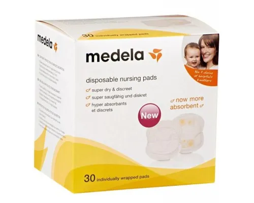 Вкладыш для бюстгальтера Medela Disposable Nursing Pads 30 шт (008.0320)