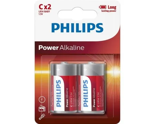 Батарейка Philips C LR14 Power Alkaline * 2 (LR14P2B/10)