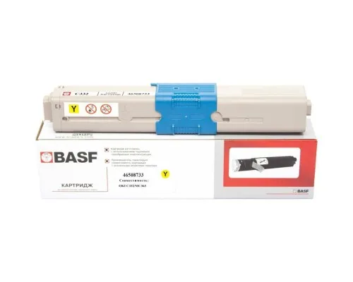Тонер-картридж BASF OKI C332/MC363 Yellow 46508733 (KT-46508733)