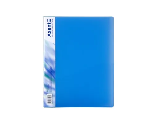Папка с зажимом Axent A4 700 мкм Прозрачная Синяя (1301-22-A)