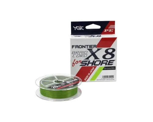 Шнур YGK Frontier Braid Cord X8 150m Green 1.5/0.205mm 25lb/11.3kg (5545.02.98)