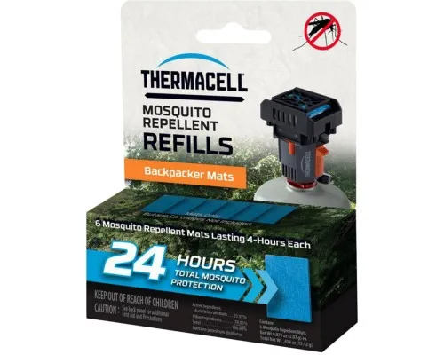 Пластини для фумігатора Тhermacell M-24 Repellent Refills Backpacker 12 годин (1200.05.35/2212000535019)