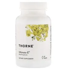 Витамин Thorne Research Витамин Е, Смесь Токоферолов, Ultimate-E, 60 гелевых капсул (THR-14301)