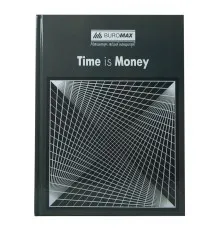 Канцелярська книга Buromax Times Is Money А4 в клітинку 96 аркушів Сіра (BM.2400-109)