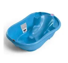 Ванночка Ok Baby Onda з анатомічною гіркою і термодатчиком синій (38238440)