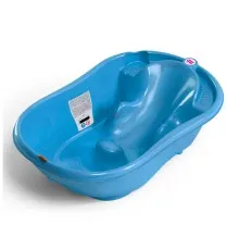 Ванночка Ok Baby Onda с анатомической горкой и термодатчиком синий (38238440)