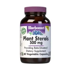 Травы Bluebonnet Nutrition Растительные Стерины 500мг, 60 вегетарианских капсул (BLB1177)