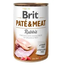 Консерви для собак Brit Pate and Meat зі смаком кролика 400 г (8595602530311)