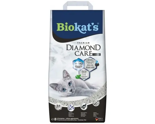 Наповнювач для туалету Biokats DIAMOND CARE CLASSIC 8 л (4002064613253)