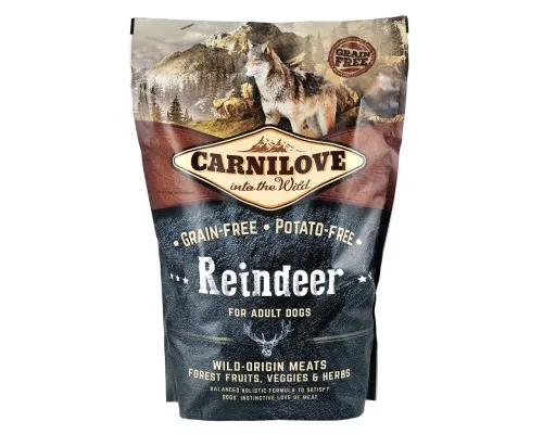Сухий корм для собак Carnilove Adult Raindeer 1.5 кг (8595602508891)
