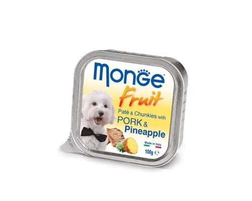 Консервы для собак Monge DOG FRUIT свинина с ананасом 100 г (8009470013253)