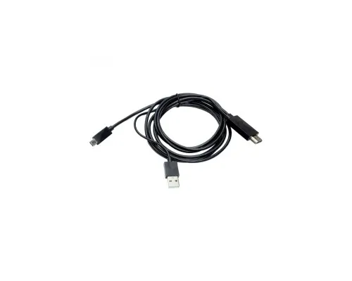 Кабель мультимедийный HDMI to microUSB (11 pin) + USB, 1.8m, (MHL) PowerPlant (CA910861)