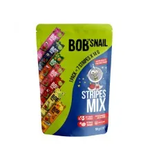 Цукерка Bob Snail асорті страйпи фруктово-ягідні 100 г (4820219343851)