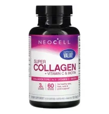 Вітамінно-мінеральний комплекс Neocell Супер Колаген з Вітаміном C та Біотином, Super Collagen + Vi (NEL-13260)