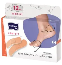 Пластир медичний Matopat Comfort 12 шт. (5900516865252/5900516894108)