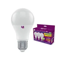 Лампочка ELM B60 10W PA10S E27 4000K 3шт. (18-0183)