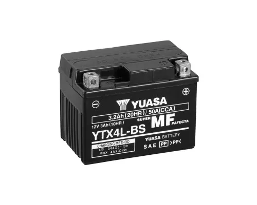Акумулятор автомобільний Yuasa 12V 3Ah MF VRLA Battery AGM (YTX4L-BS)