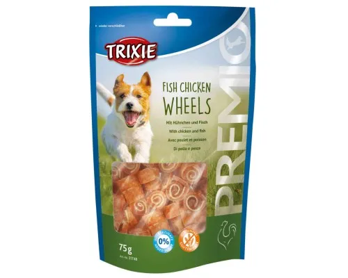 Лакомство для собак Trixie PREMIO Fish Chicken Wheels 75 г (4011905317489)