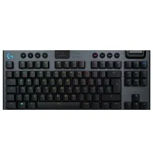 Клавіатура Logitech G915 TKL Tenkeyless Lightspeed Wireless RGB GL Clicky UA Carbon (920-009537)