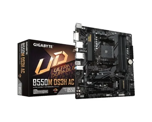 Материнська плата GIGABYTE B550M DS3H AC