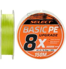 Шнур Select Basic PE 8x 150m Light Green 1.5/0.18mm 22lb/10kg (1870.31.41)