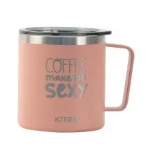Поильник-непроливайка Kite Coffee makes me sexy термокружка 400 мл, пудра (K22-379-03-2)