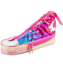 Пенал Cool For School у формі кеда з паєтками 2 відділення Рожевий (5987-pink)