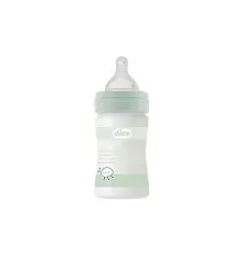 Бутылочка для кормления Chicco Well-Being Colors с силиконовой соской 0м+ 150 мл (28711.31)