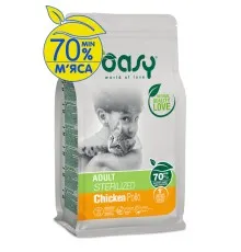 Сухий корм для кішок OASY LIFESTAGE Sterilized курка 300 г (8053017347936)