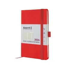 Еженедельник Axent 2024 Partner Lines 125х195, ярко красный (8515-24-54-A)