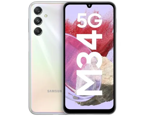 Мобільний телефон Samsung Galaxy M34 5G 8/128GB Silver (SM-M346BZSGSEK)