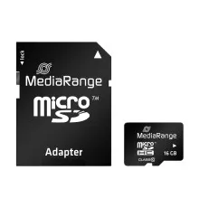 Карта памяти Mediarange 16GB microSD class 10 (MR958)