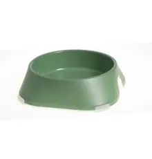 Посуд для собак Fiboo Миска з антиковзаючими накладками M зелена (FIB0107)