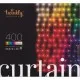 Гирлянда Twinkly Smart LED Curtain RGBW 400, Gen II, IP44, 1.45 х 2.1м, прозрачный (TWW400SPP-TEU)